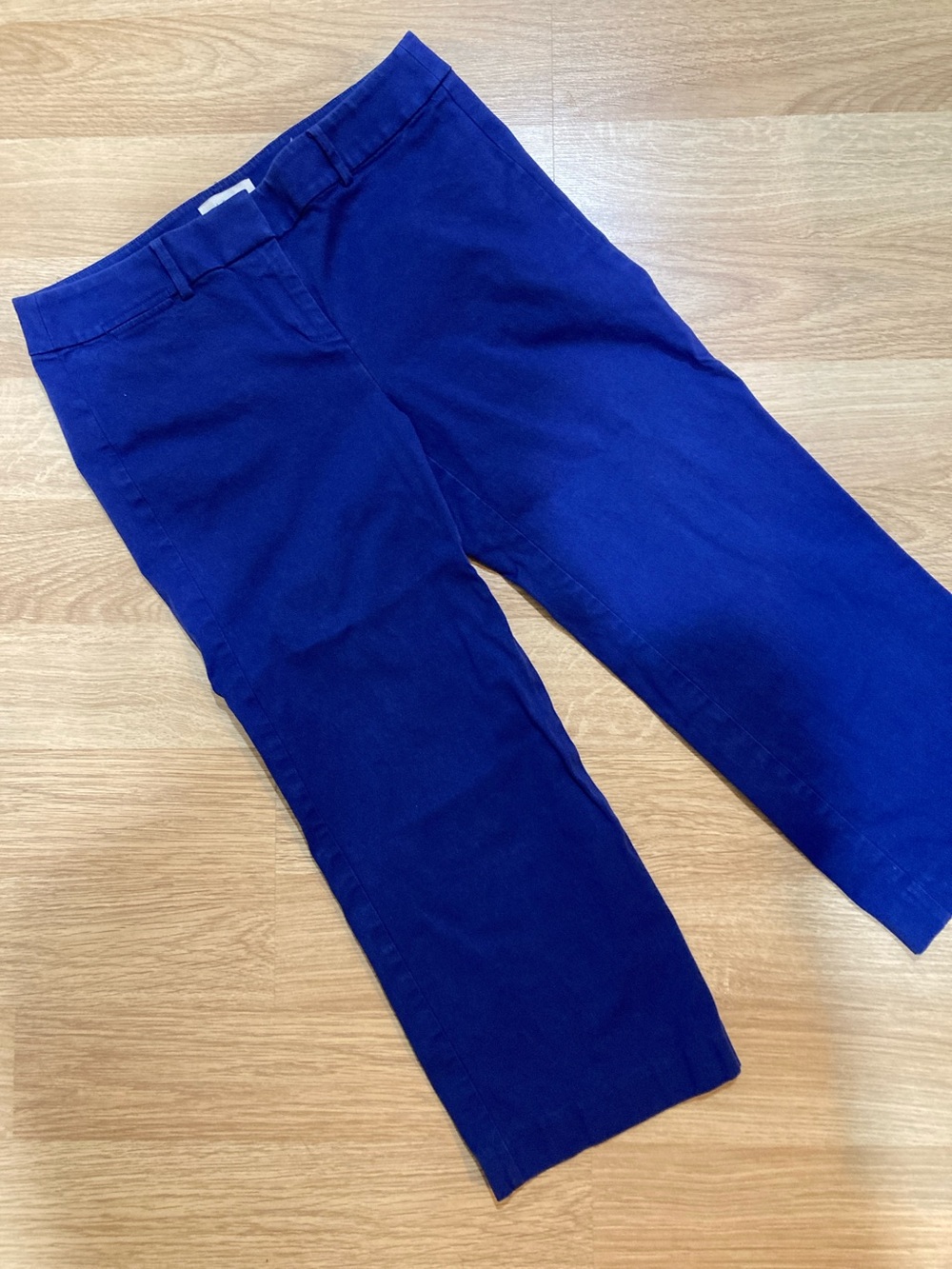 LOFT Royal Blue Women's Cropped Wide Leg Pants Size 4